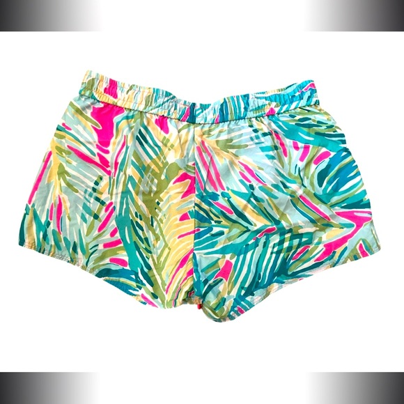 Lilly Pulitzer Luxletic Palm Print Nylon Runaround Running Shorts – Size Small - Picture 4 of 4